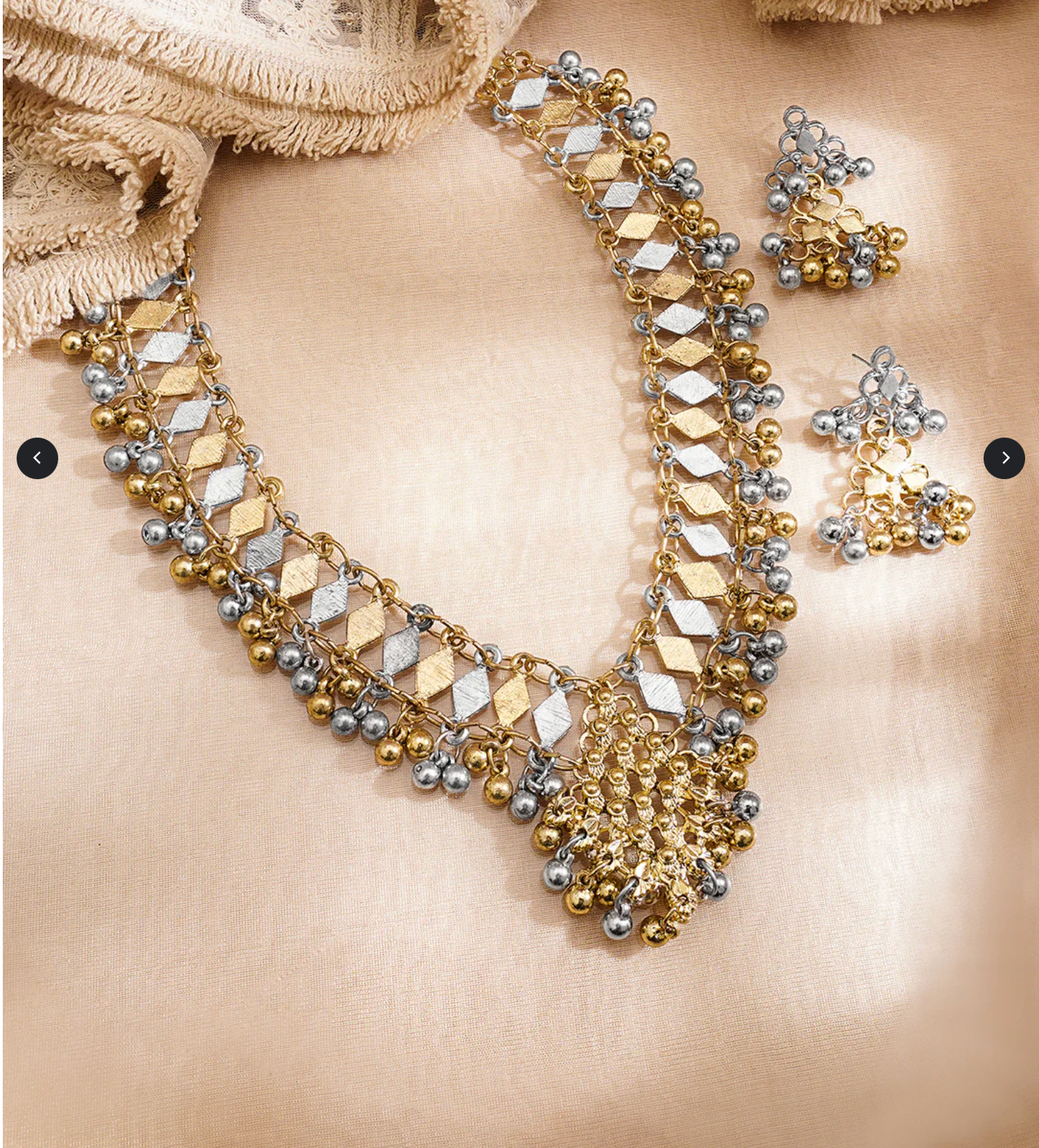 Oxidised Ghungroo Festive Necklace Set